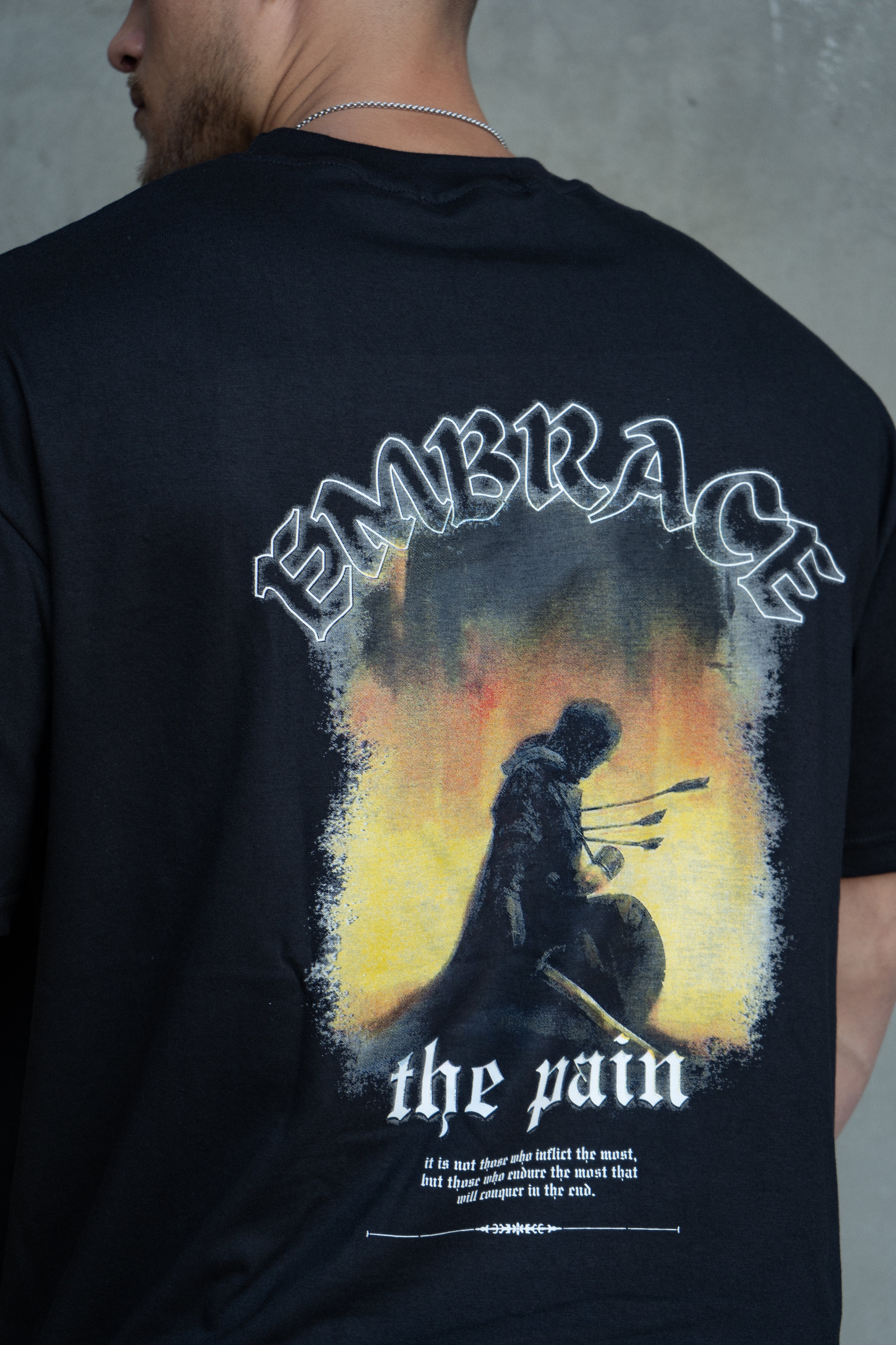"EMBRACE THE PAIN" PUMP COVER